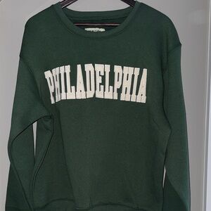 (NEW) Philadelphia Dark Green Crewneck Sweatshirt